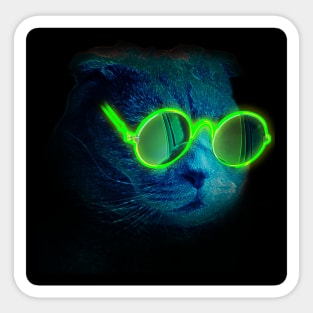 Cyber Cat Sticker